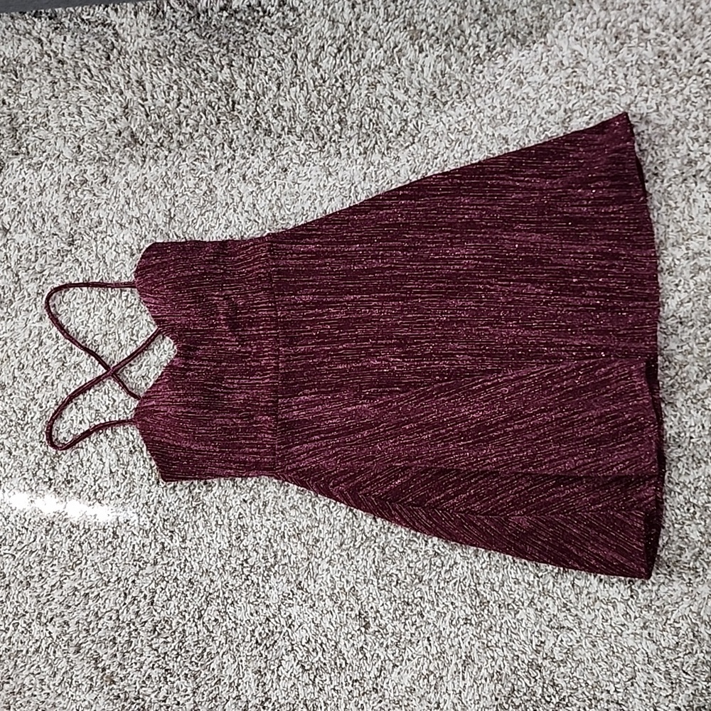 Maroon sparkly dress size M